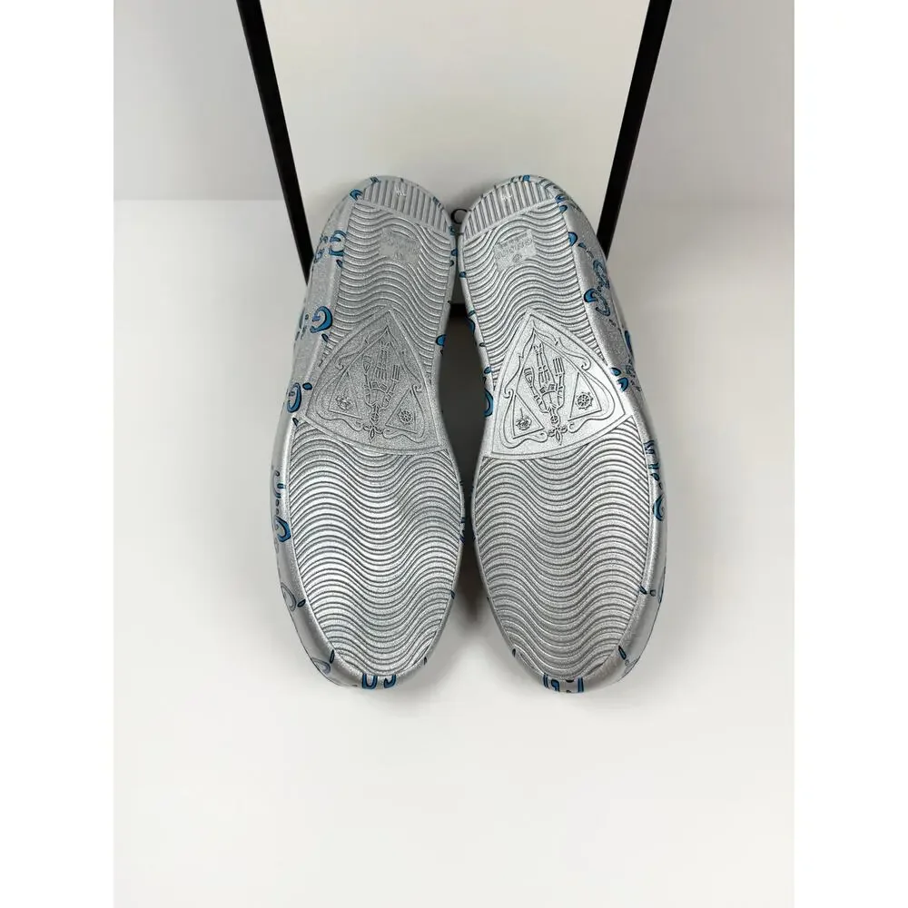 Size 8US - Gucci Ace GG Metallic Silver NEW